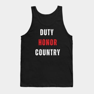 Duty Honor Country Tank Top